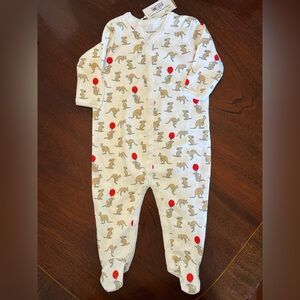 Roller Rabbit Lochi the Roo Infant Footie PJ’s